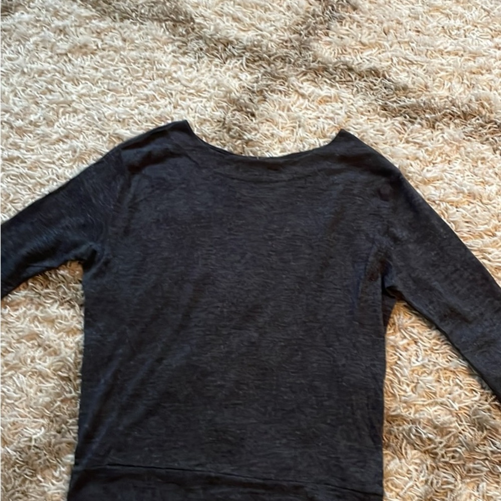 LOFT gray Long Sleeve Top